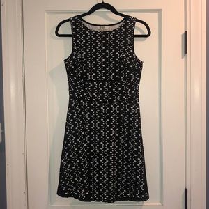 BB Dakota Black and White Eyelet Dress
